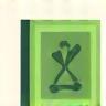 Stylized icon representing a recipe book or cooking guide.